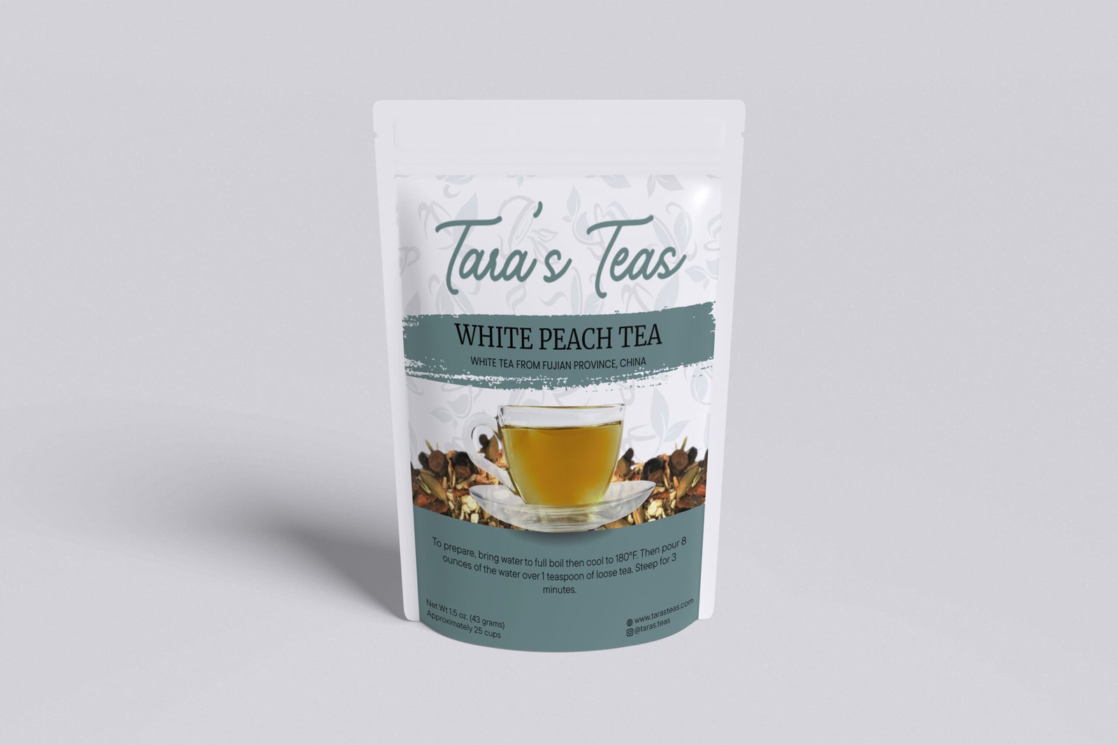 white peach tea image